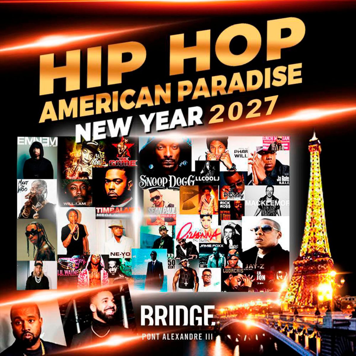LE PLUS GRAND NOUVEL AN HIP HOP DE FRANCE ( OLD SCHOOL & NEW SCHOOL ) - 2500 PERSONNES ATTENDUES POUR L'EVENEMENT DE L'ANNEE !!!